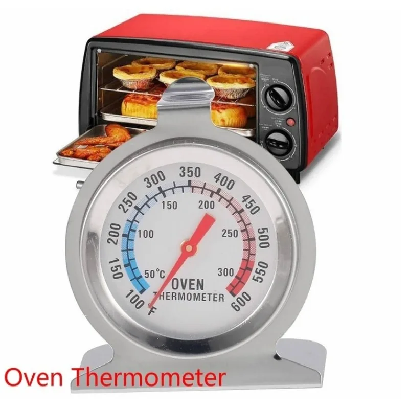 

Household Thermometer 1 Piece Stainless Steel Oven Large Diameter Vertical Dial Kitchen Baking Supplies