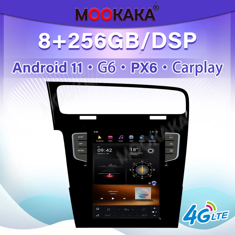 

Для VW Golf 7 2013-2016 Android 11 автомобильный мультимедийный плеер авторадио GPS навигация аудио стерео