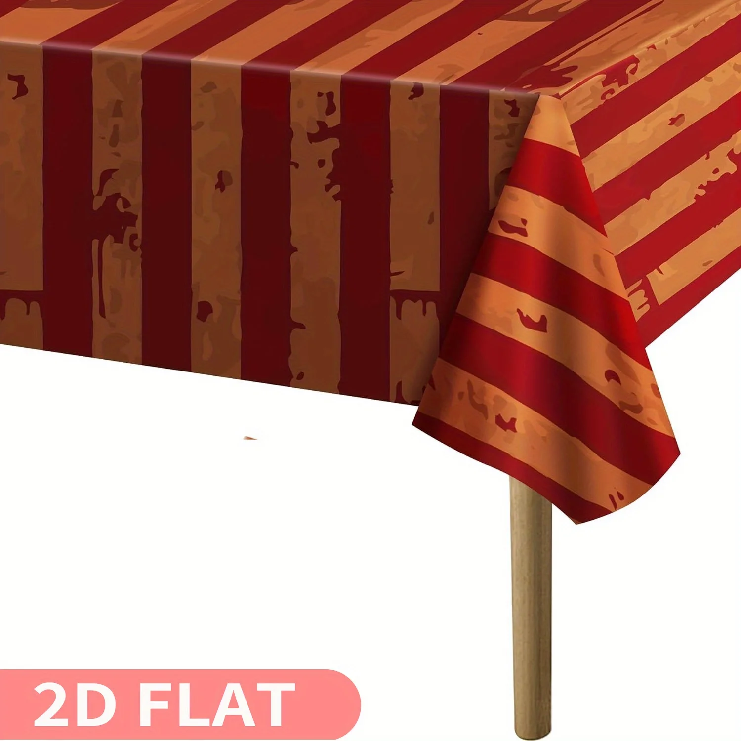 

1pc Halloween Creepy Carnival Tablecovers/Tablecloths-108 x 54inch Bloody Circus Carnival Table Covers- Polyester Table Cloth