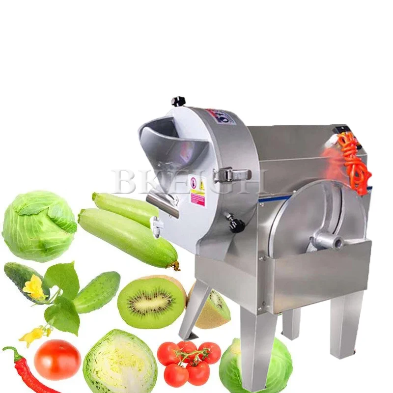 Electric Commercial Vegetable Slicer Multifunctional Tomato, Potato, Cucumber Dicer 8mm 10mm 12mm