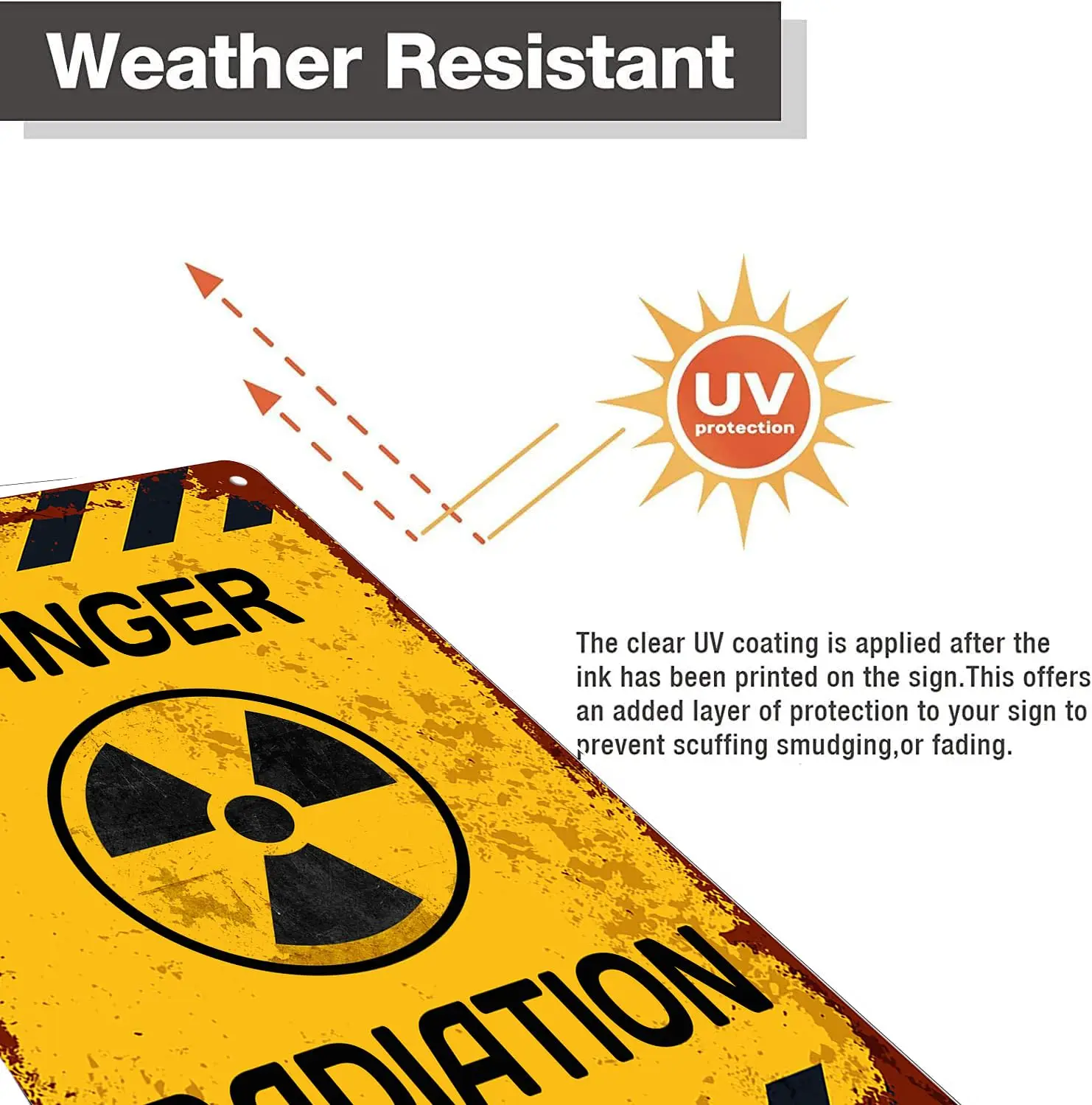 1a ، خمر معدن القصدير تسجيل خطر الإشعاع العسكرية تسجيل للمنزل بار حانة المطبخ المرآب مطعم جدار ديكور اللوحة علامات #3