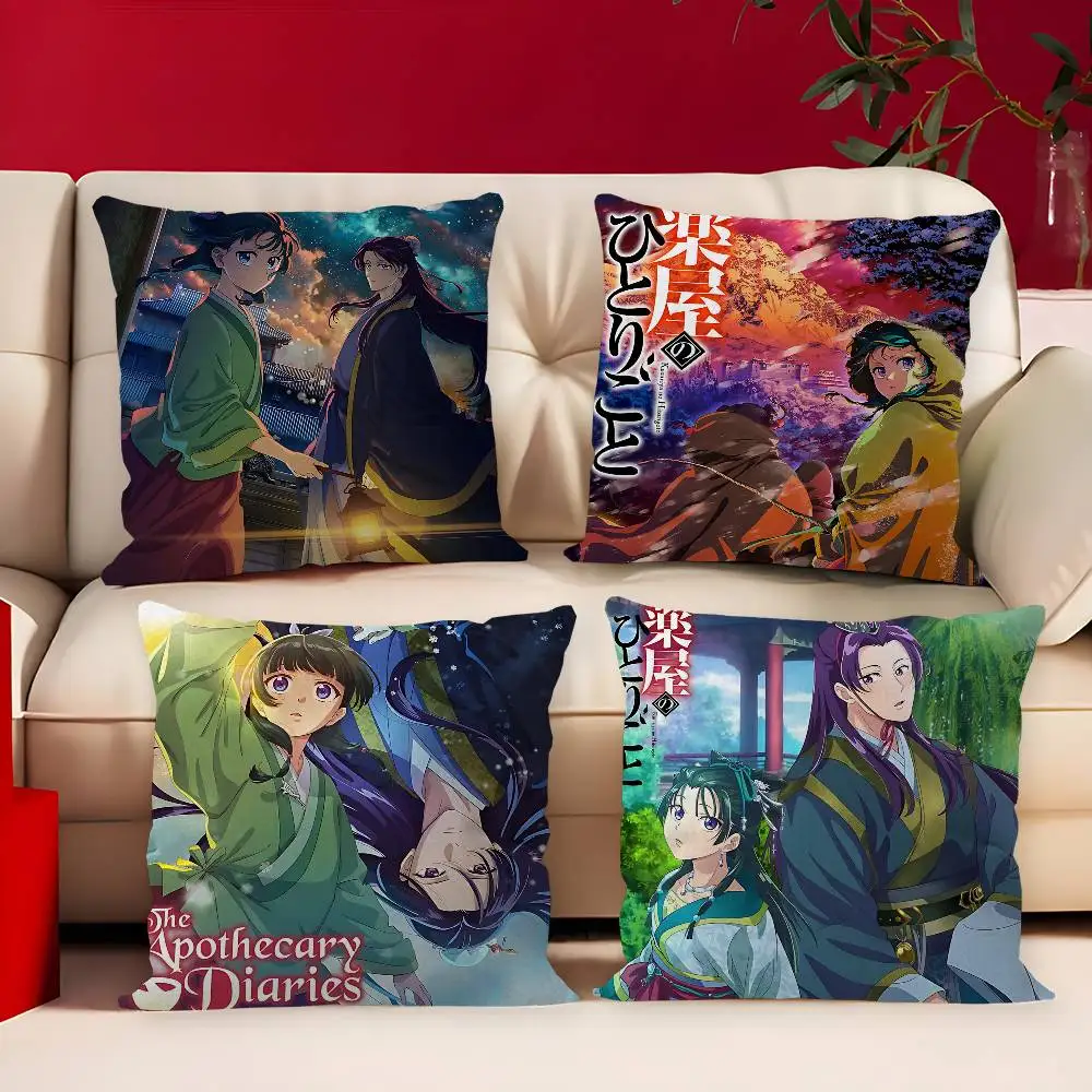 The Apothecary Diaries Anime Pillow Cover For Bedroom Room And Living Room Sofa Decorative Cushion Cover