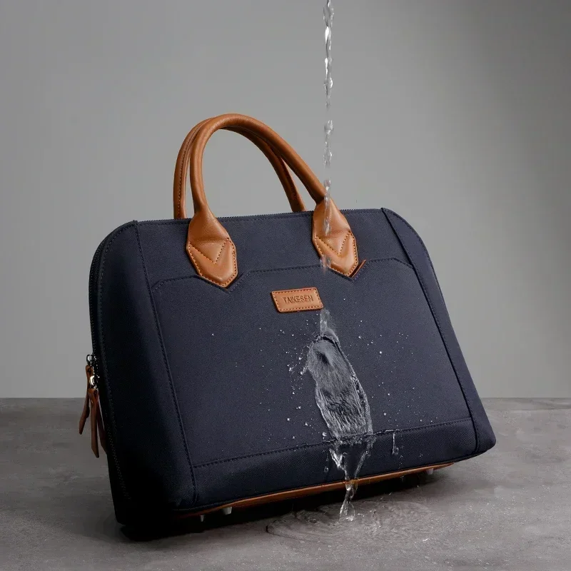 Fotografia 6: Bolsa Portátil para Laptop 13 14 15.6 16 Polegadas, Capa para Notebook à Prova d'Água, Maleta para MacBook Air Pro