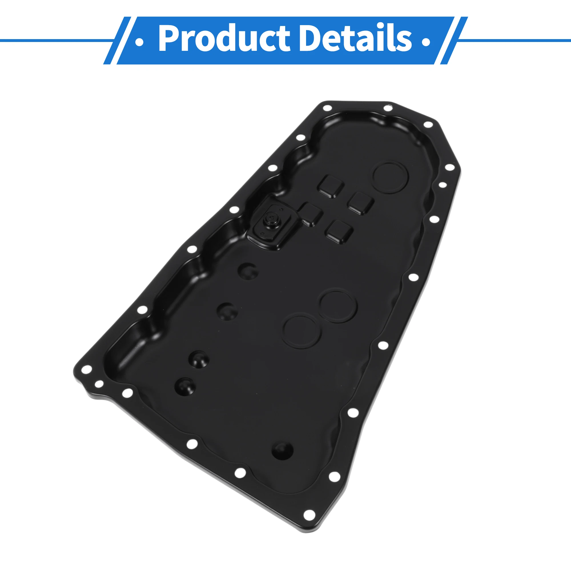 

UXCELL No.2705A062 Engine Oil Pan Oil Pan Sump Transmission Oil Pan for Lancer 2016-2017 L4 2.0L Iron Black