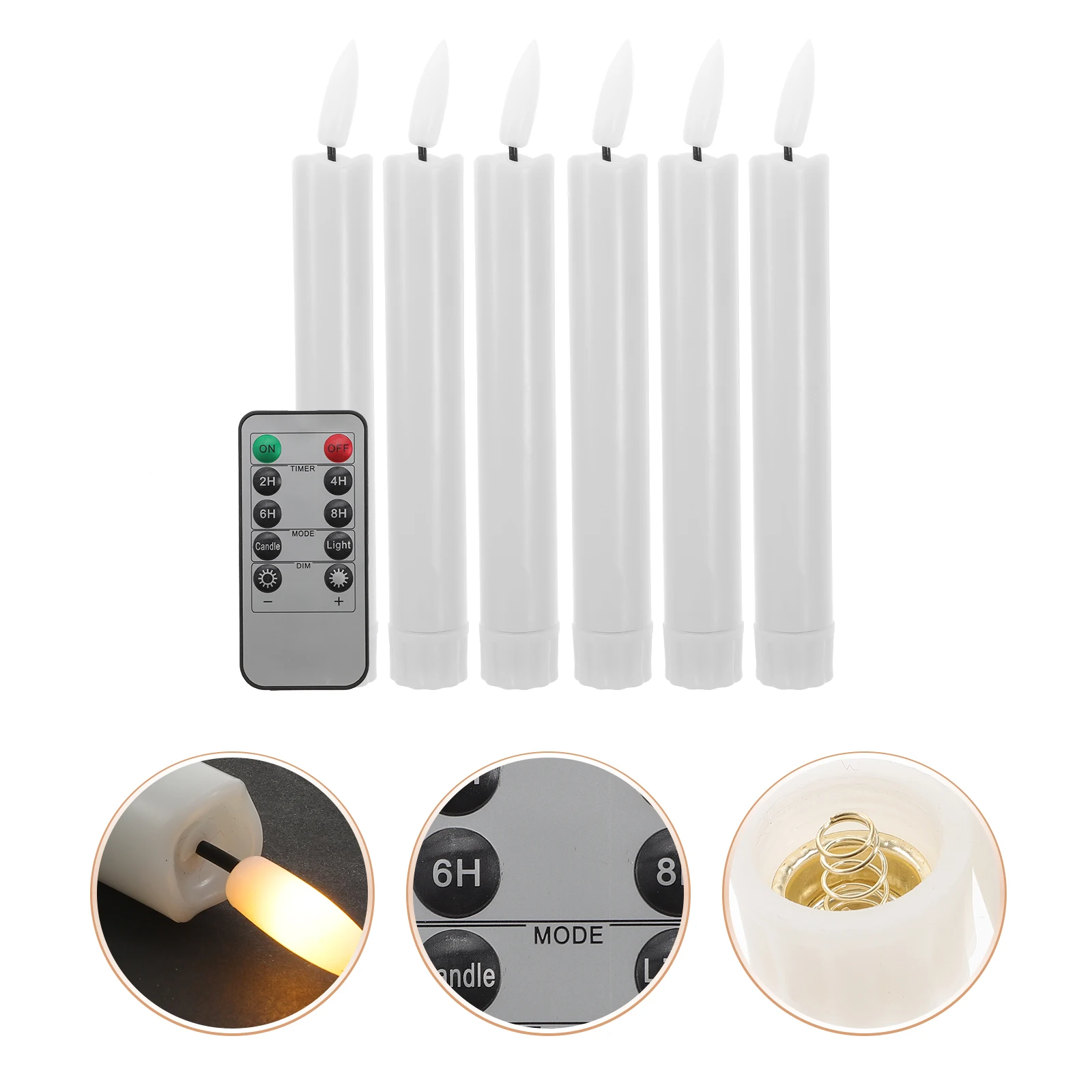 

Flickering LED Electronic C les Fake Flameless Operated C Lamp Decorative Lights Warm Atmosphere Wedding Party