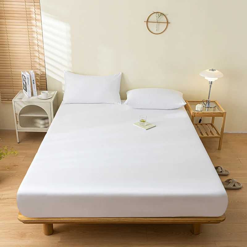100% Waterproof Mattress Cover Protector Adjustable Non-slip Bed Fitted Sheet With Elastic Band for King Queen 90/140/160/200