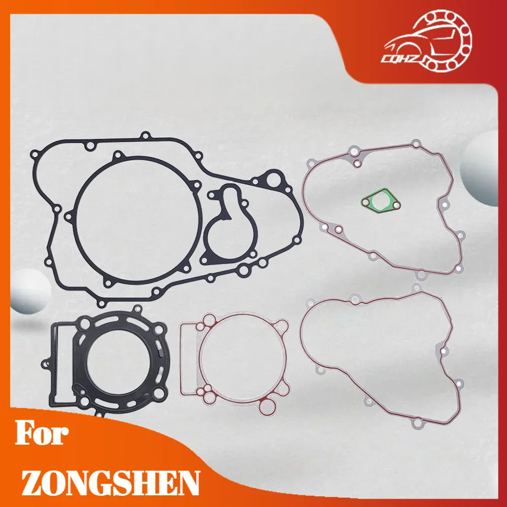 CQHZJ Motorcycle Full Complete Gaskets Cylinder Head Gasket Kit For ZONGSHEN NC250 Engine ZS177MM Engine MOTOLAND AVANTIS