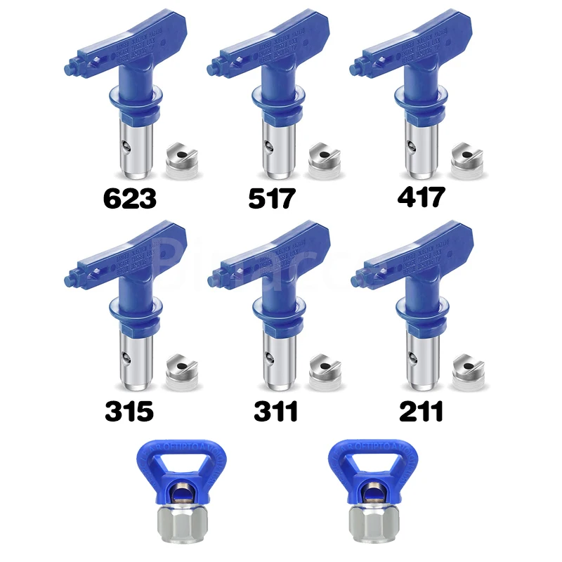 Airless Bico Pistola de Pulverização Airbrush Dica Casa Jardim Ferramenta Pulverizador de Pintura Acabamento Fino Bico de Vedação 211 315 417 515 517 623
