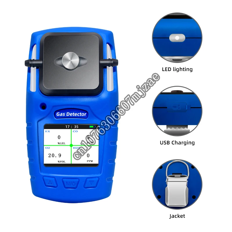 OEM ODM Customized Portable 4-in-1 Gas Detector,facilities, and confined spaces for leaking gas that could be harmful or toxic