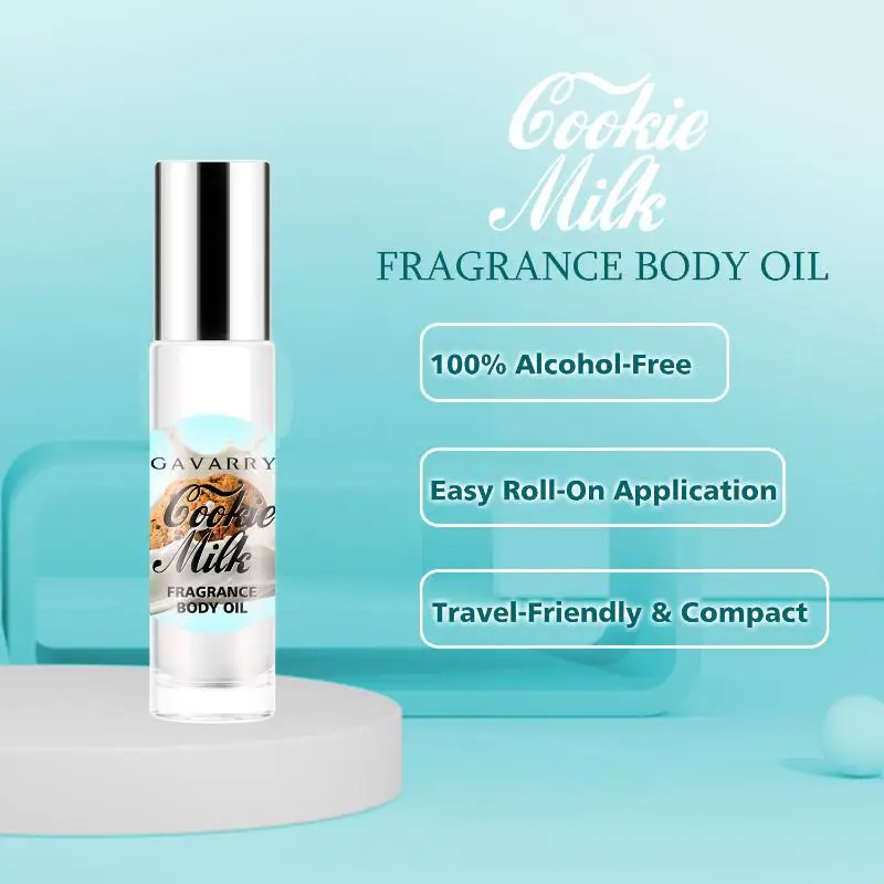10ml Milk Cookies Roll-On Fragrance Oil Body Oil Portable Mini Long Lasting Women's Fragrance Fragrance For Daily Use