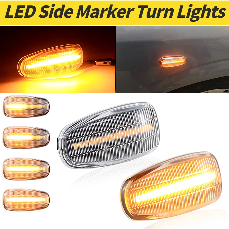 

2Pcs Dynamic LED Side Marker Blinker For Mercedes-Benz SLK230 Class R129 170 171 For Dodge Sprinter For Volkswagen LT Turn Lamp