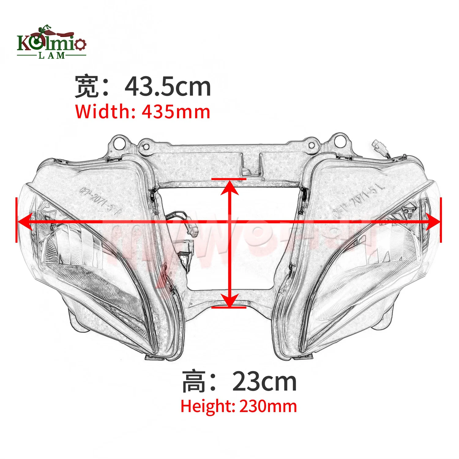 Fit For Kawasaki NINJA ZX10R 2016 - 2020 Motorcycle Headlight