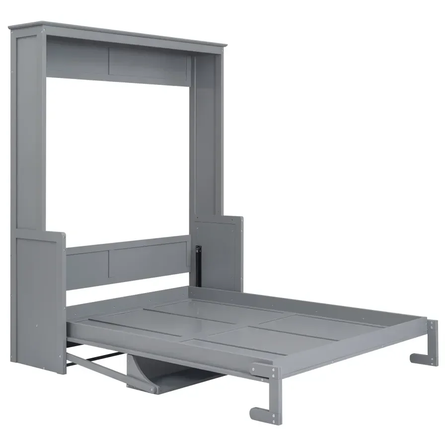 

Queen Size Murphy Bed,Folding bed,Modern design Queen bed with a Shelf,can fold the bed into a cabinet,suit for a small space