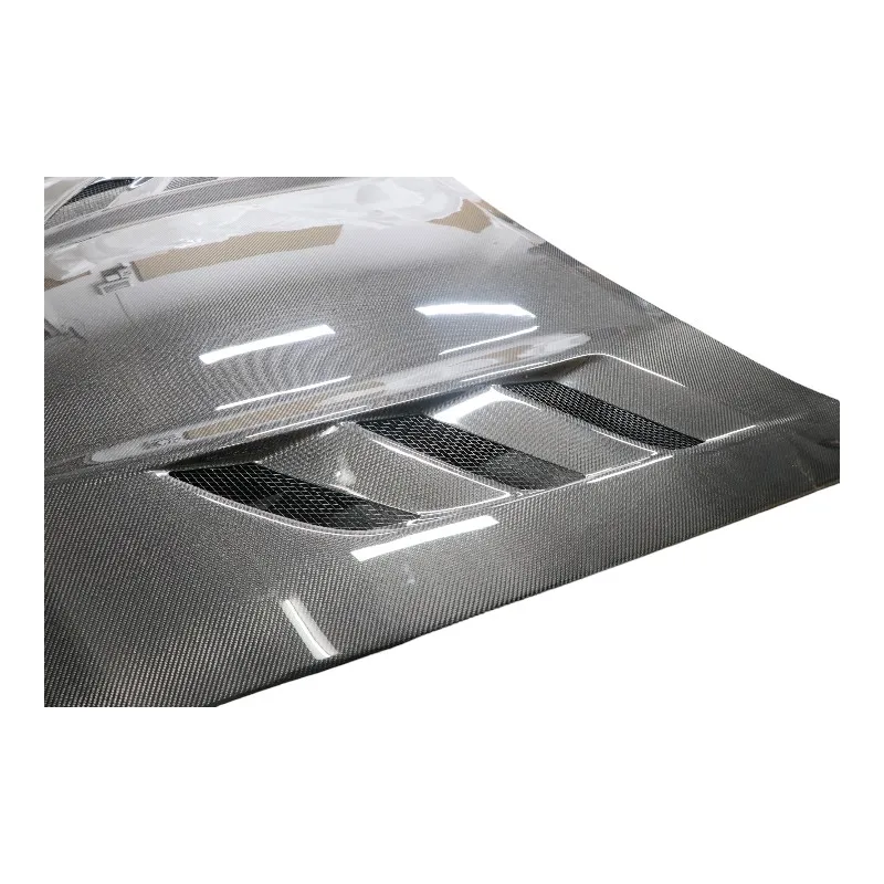 Kap Mesin Depan Serat Karbon Forged Berventilasi untuk 370Z Sport Coupe Kap Mesin Kustom