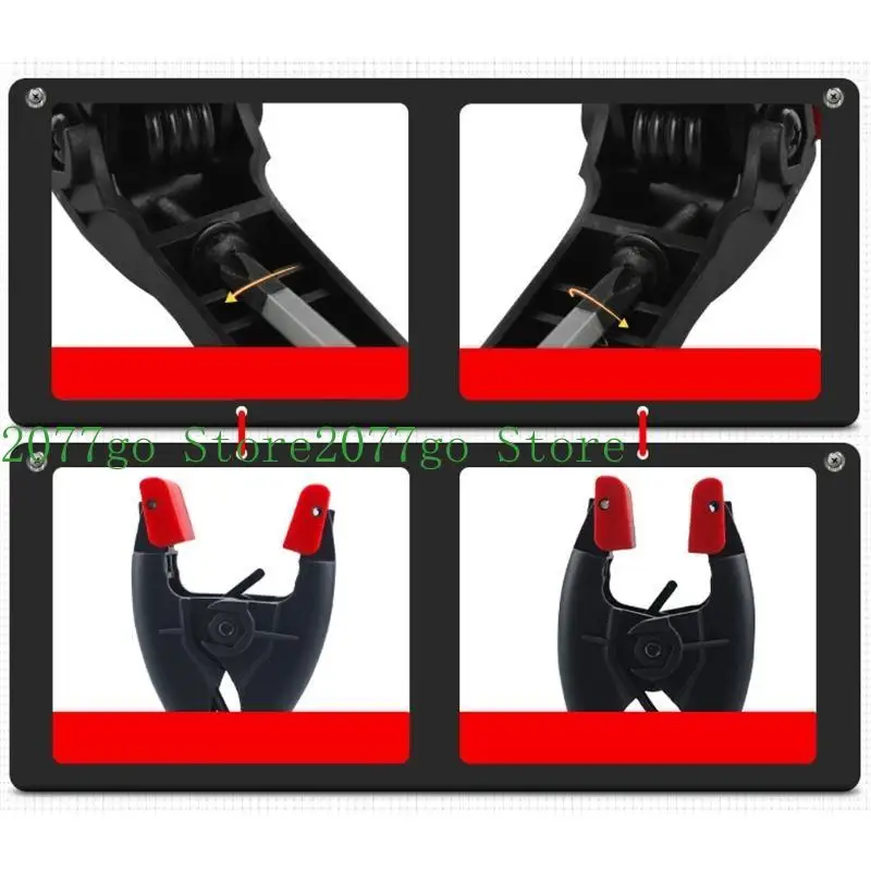 Y1UD Heavy Duty Spring Clamp Adjustable Strong A Type Fixed Clip Carpenter Fast Clamp Woodworking for Photo Studio