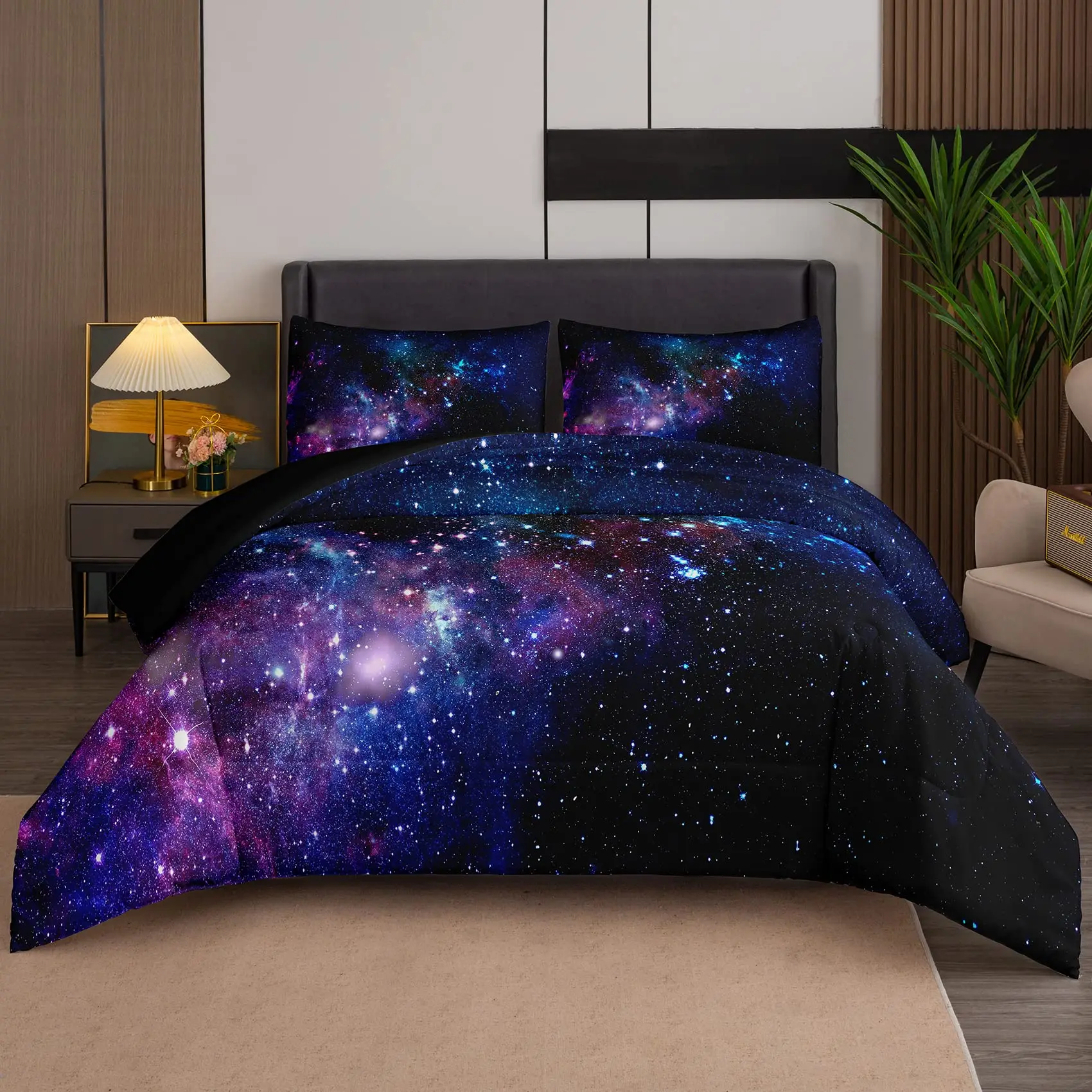 

Galaxy Duvet Covers for Kids Boys Girls Teens Queen Lightweight Quilt Covers Starry Sky Bedding Sets Outer Space Bedroom Decor