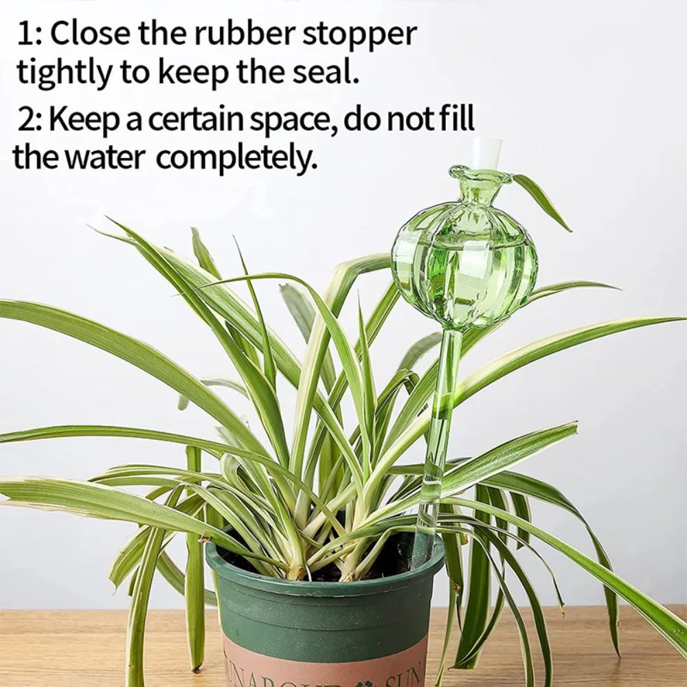 4Pcs Automatic Plant Watering Bulbs Shape Flower Plant Water Dripper Lightweight Houseplant Device Drip Irrigation System