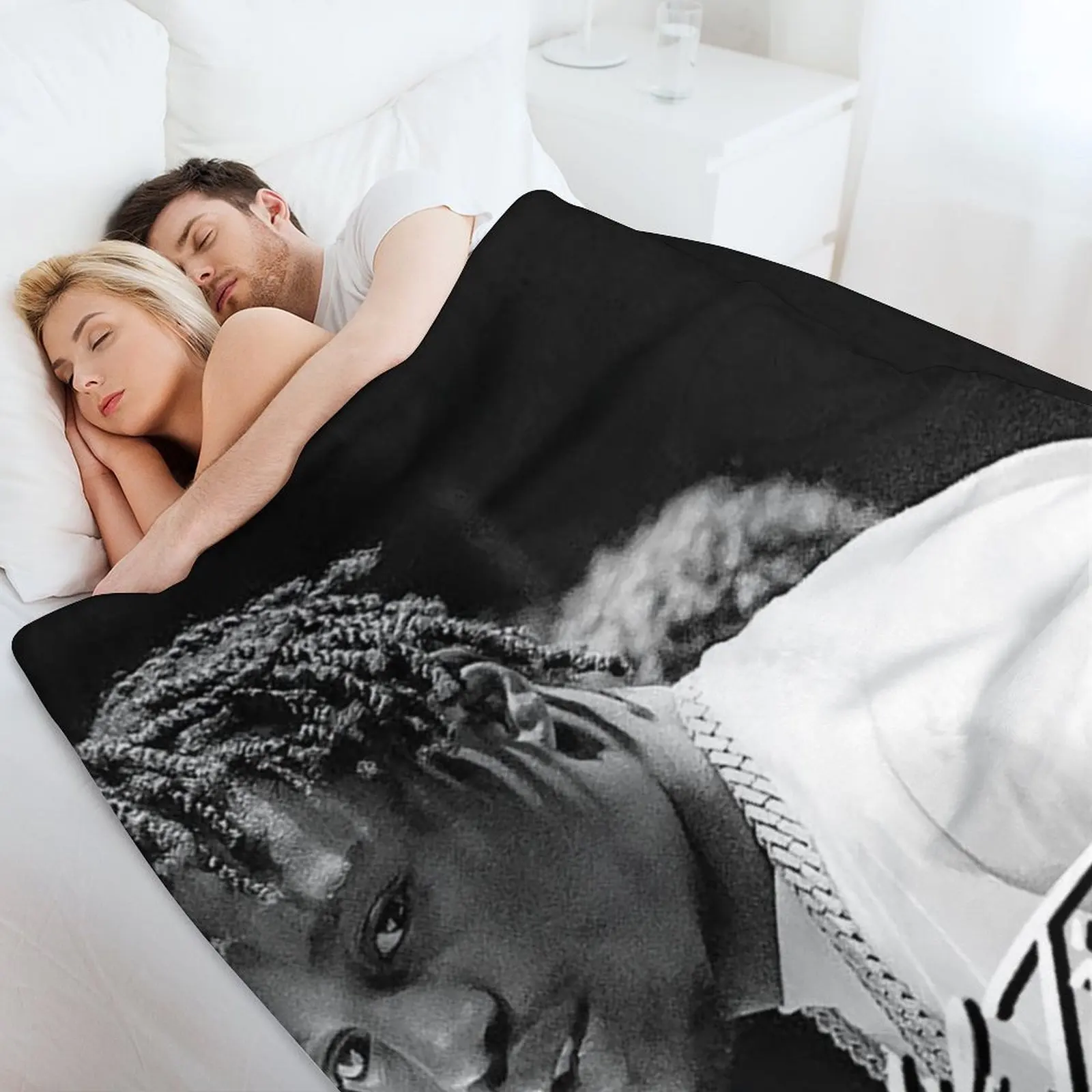 Sixya New Lil True 2 إلى جولة أمريكية 2019 رمي بطانية السفر الزخرفية العملاقة أريكة سرير الزخرفية البطانيات