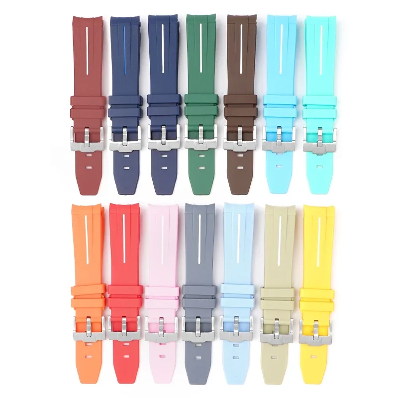 

Силиконовый ремешок для часов 20 мм для Omega X Swatch MoonSwatch Planet, с изогнутым концом, из ТПУ резины, для мужчин и женщин, для дайвинга и спорта