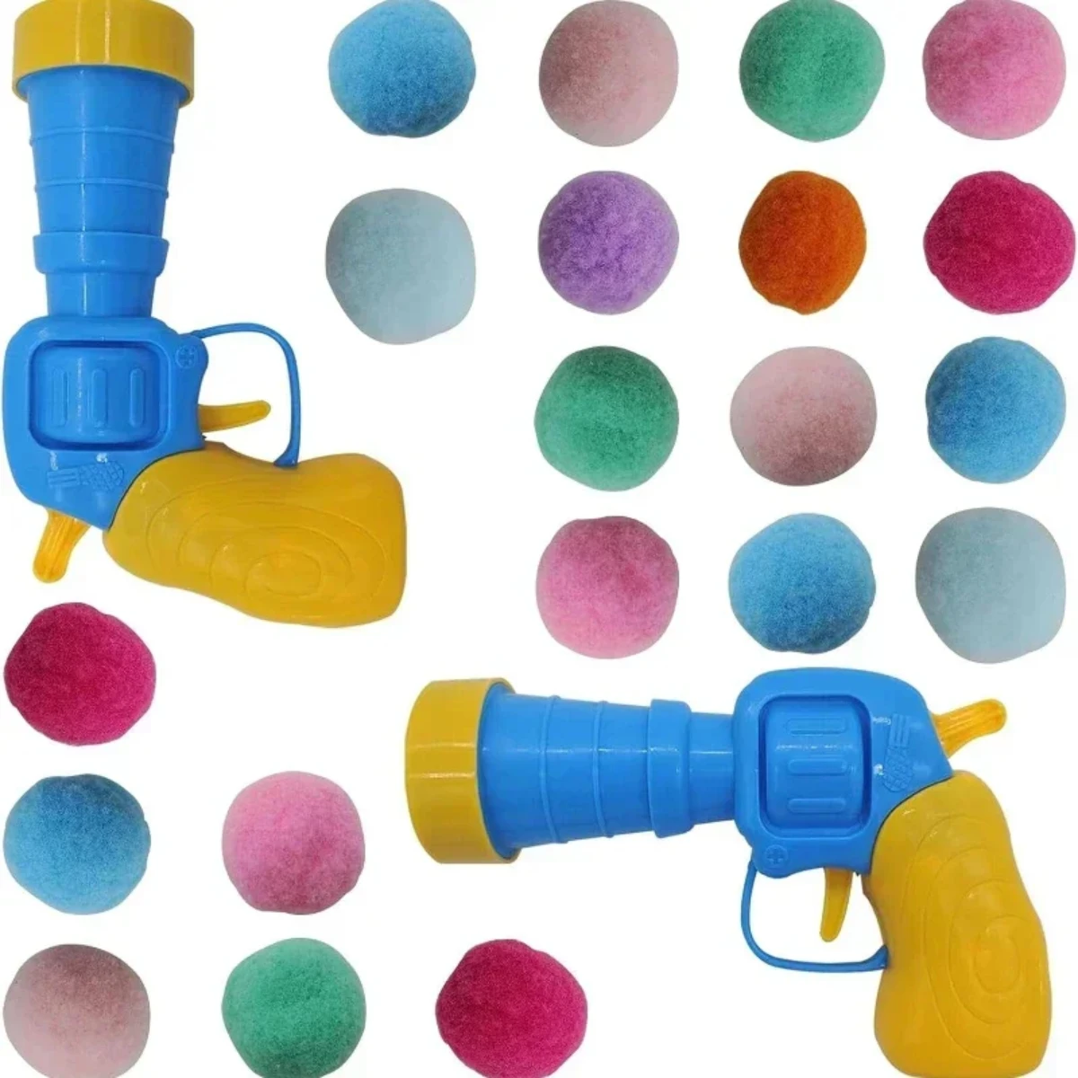 Cat Toy Interactive  Training Toy  Pet Kitten Creative Mini Shooting Gun Games Stretch Plush Ball Toys Pet Supplies Mouse Catnip