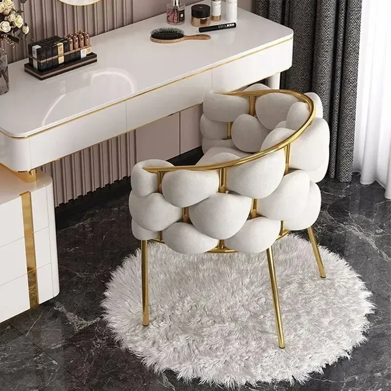 Living Chair Nordic Lazy Sofa Room Modern Nail Salon Chairs One Person Single Dresser Office Makeup Dressing Table Furniture