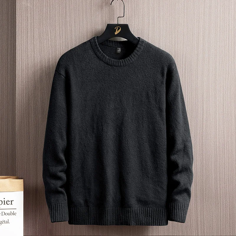 2023 Spring Mens Knitted Sweater Casual Outwear Man Solid Color Pullover Sweaters Fashion Slim bottoming Sweaters Men Clothing