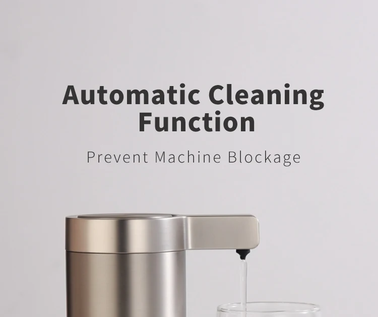 270 ml Küchenseifenmaschine, automatischer Sensor, Händedesinfektionsmittel, intelligenter elektrischer Körperwasch-Seifenspender, Edelstahl 304 – Detail 17