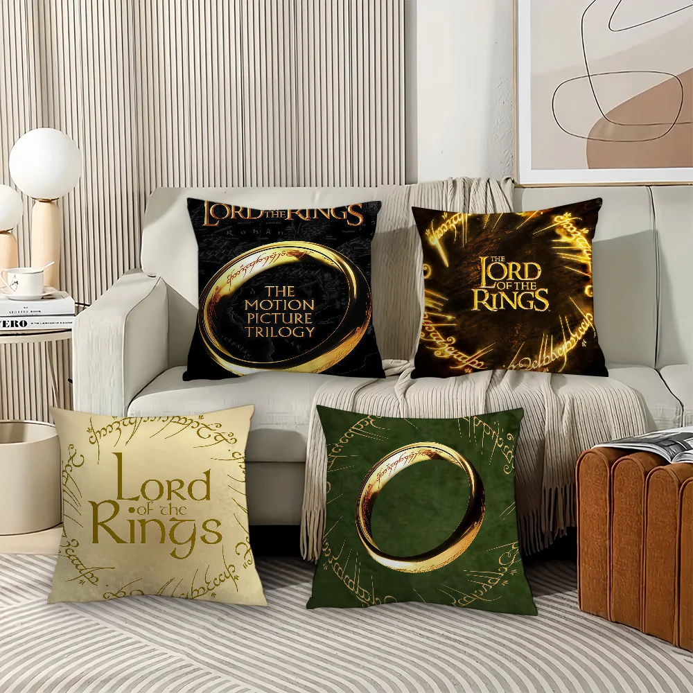 Movie T-The L-Lord O-Of the R-Rings  Pillow Case Office Cushions Suitable For Sofa Car Bedroom Decorative Cushion Cover