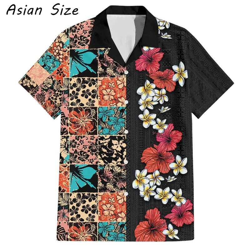 

Летняя мода 2026: Новые повседневные рубашки с коротким рукавом и отложным воротником, с принтом тропических растений, гавайские цветочные рубашки, блузки и топы с пальмами