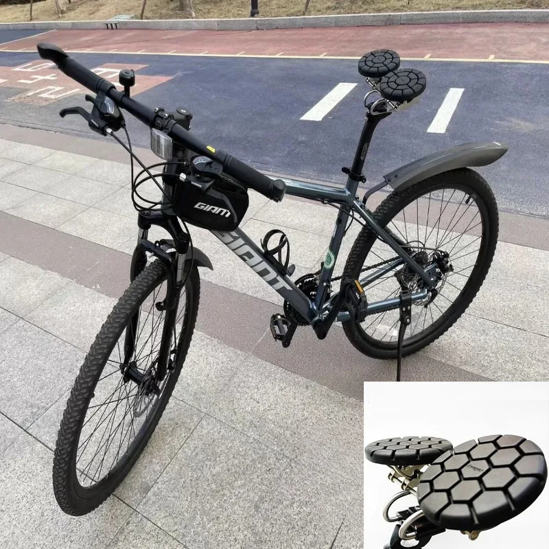 Nose-free Health Bike Saddle Durabl Comfortable Split Design Lightweight Static Support Bicycle Saddle Flat Bicycle Parts