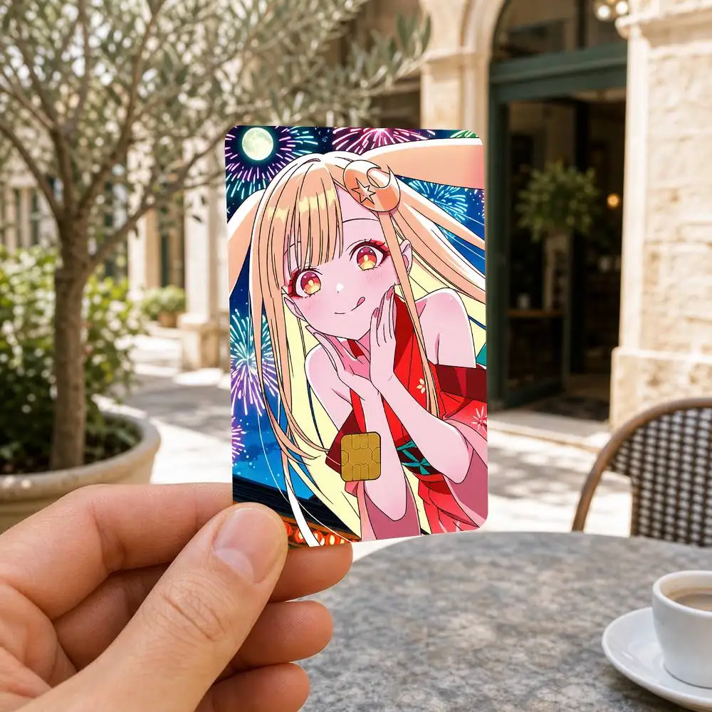 Cosmic P-Princess Kaguya  Waterproof Bank Card Sticker Skin for Credit Debit Chip Cards Decorative Cover Film