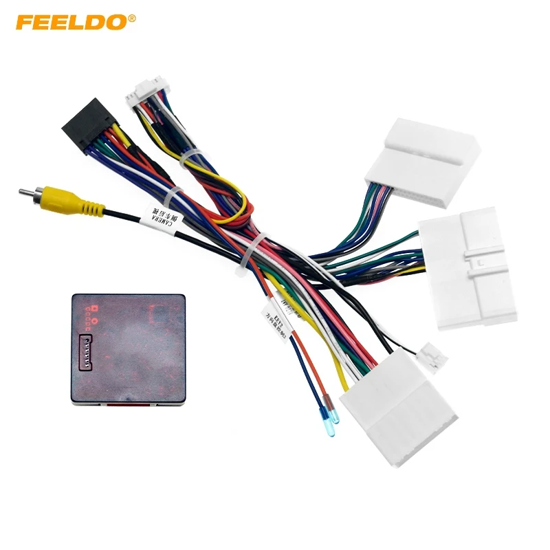 FEELDO Car Android Stereo 16PIN Power Wiring Harness Cable Adapter For Renault Dacia Duster 2019+/Arkana 2019+/XM3 2019+