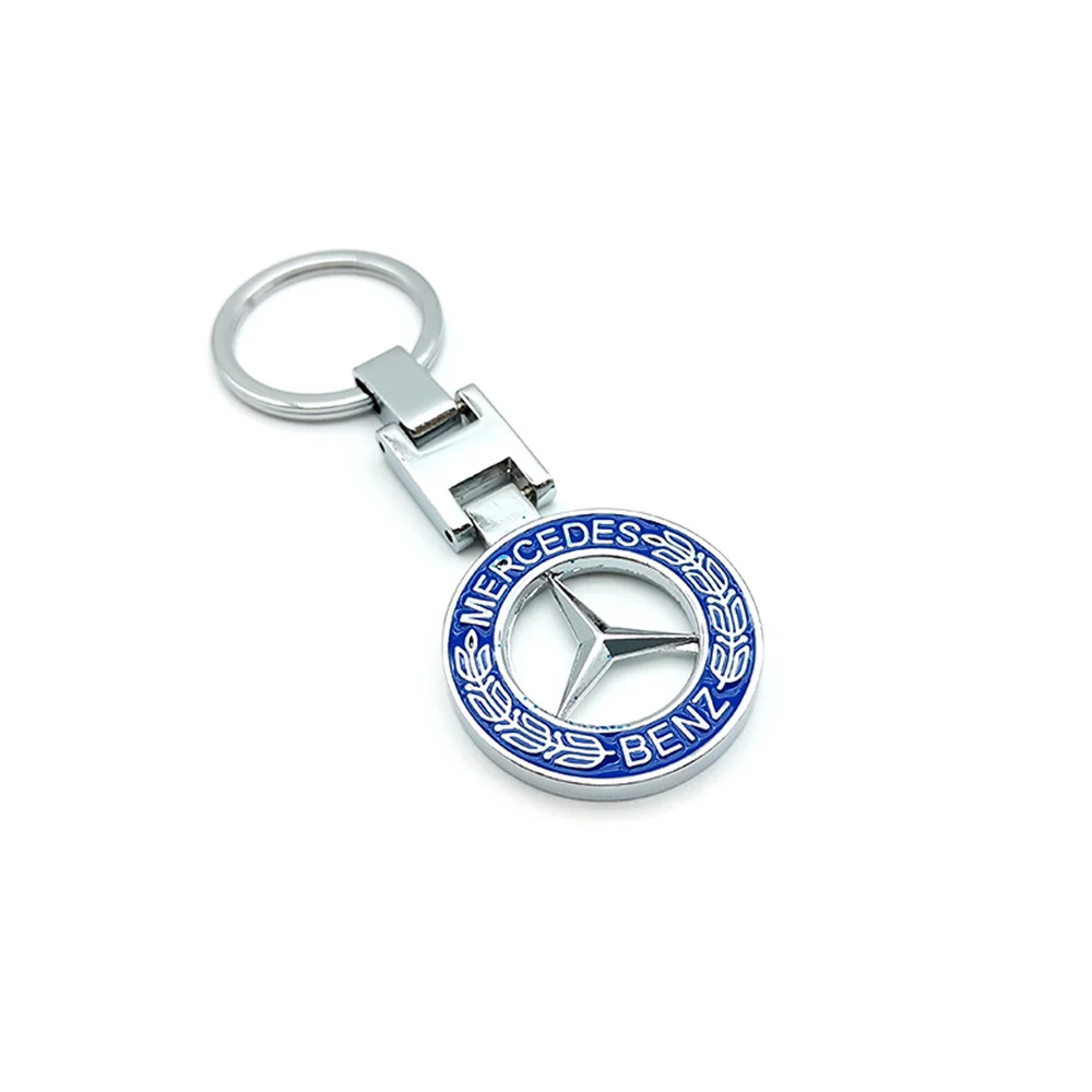 Mercedes Benz Car Metal Keychain Logo Hollow Badge Alloy Keyring Pendant Decoration Automotive Accessories Gatgets Fashion Gifts