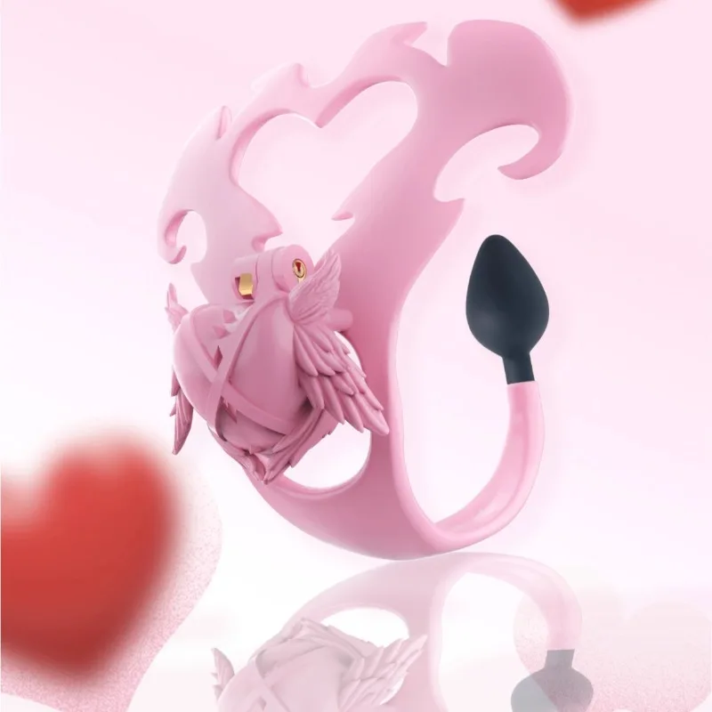 ذكر الشيطانة مجلس سيسي العفة قفل الجبهة والخلفية شرجي التوصيل الأعضاء التناسلية ضبط النفس يمكن ارتداؤها العفة السراويل ألعاب مثيرة للرجال Fjozi #4