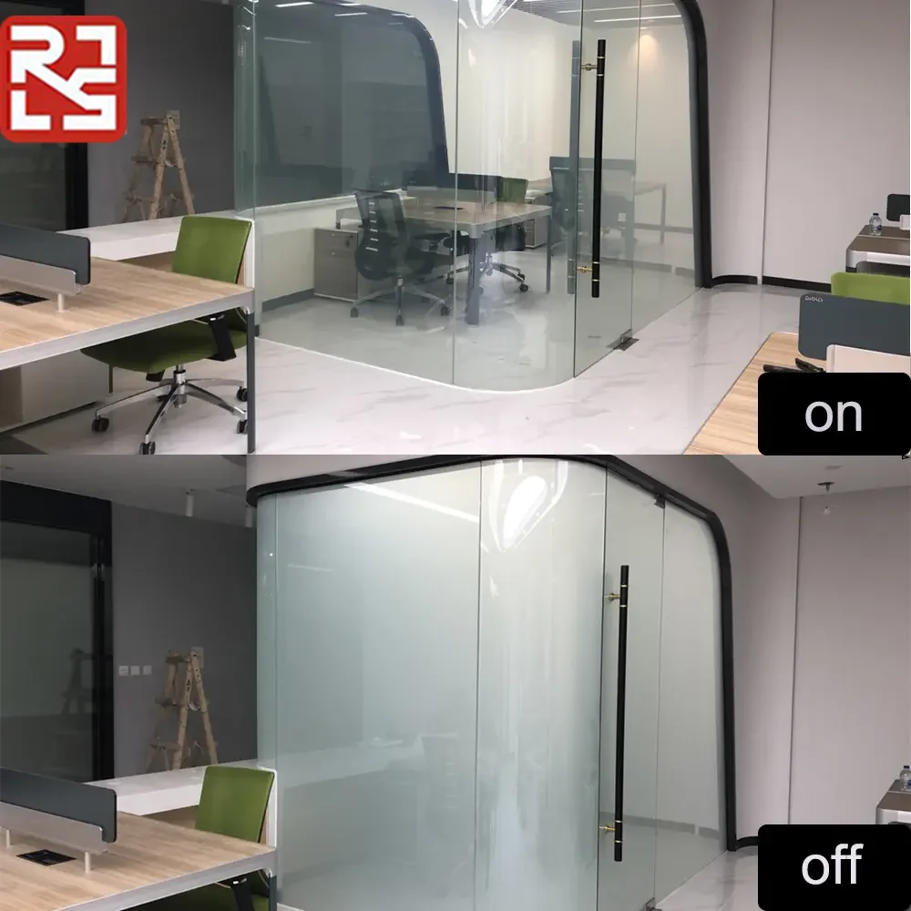 Modern Self-Adhesive Tempered Glass PDLC Film Privacy Smart Electric Window Foil Hotel Transparent Decorative Explosion-Proof