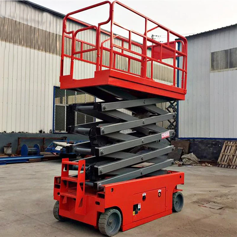 6m 8m 10m 12m Electric Self Propelled Scissor Work Platform