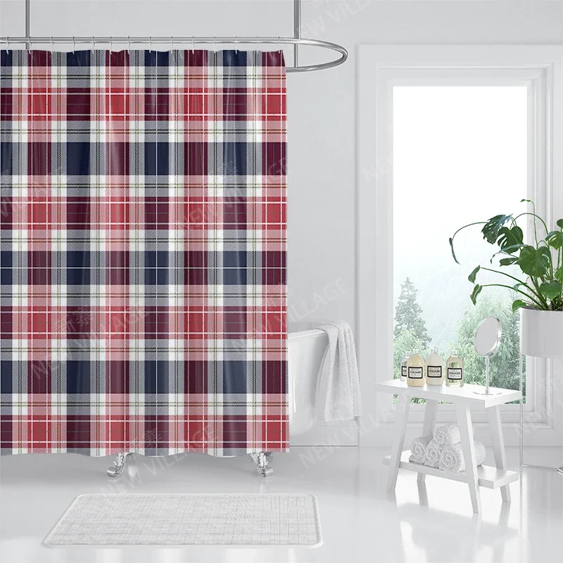 Household waterproof fabric shower curtain accessories 90x180 shower curtain 240 * 200 minimalist style shower curtain