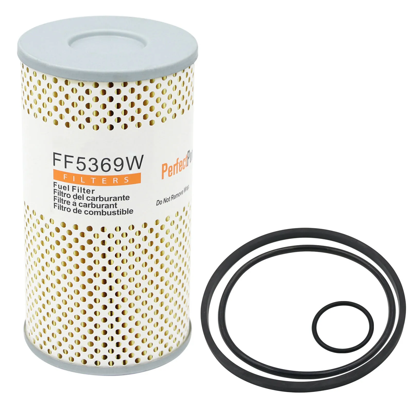 Filtro de Combustible FF5369W para Camiones Freightliner Cascadia con Motor Diésel DD13 DD15 DD16, Reemplaza 23521528 PF7680 P550463 P550757