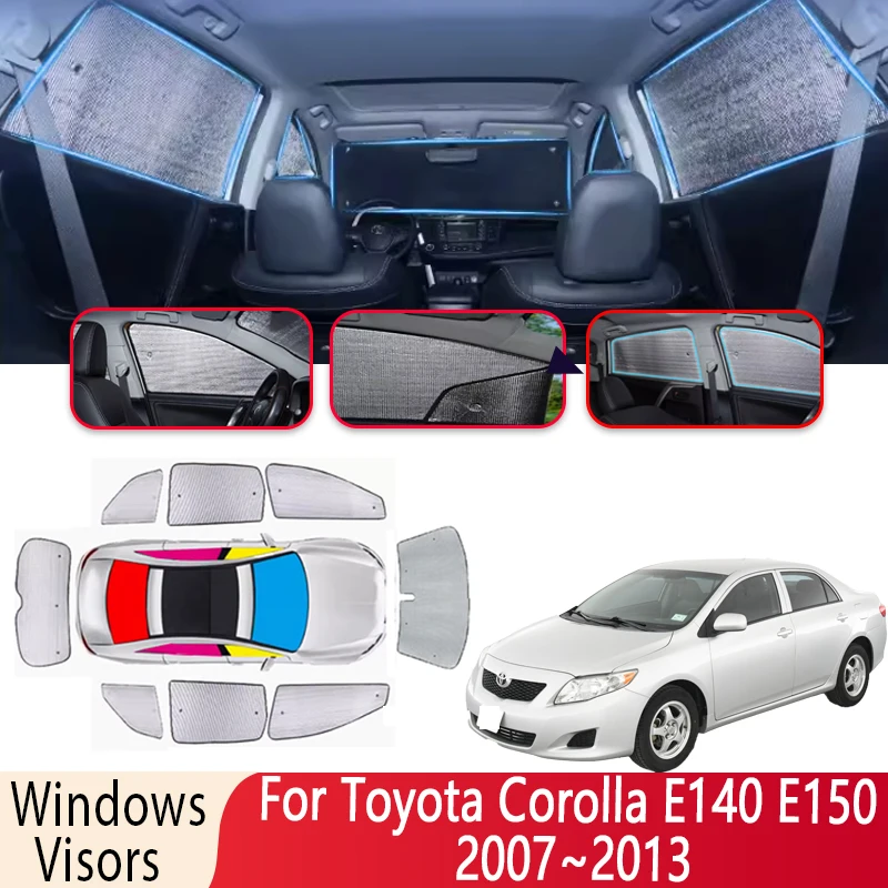 

Sun Shade For Toyota Corolla E140 E150 2007~2013 2008 2009 Auto Windshield Sunshade Heat Insulation Parts Sun Visor Accessories