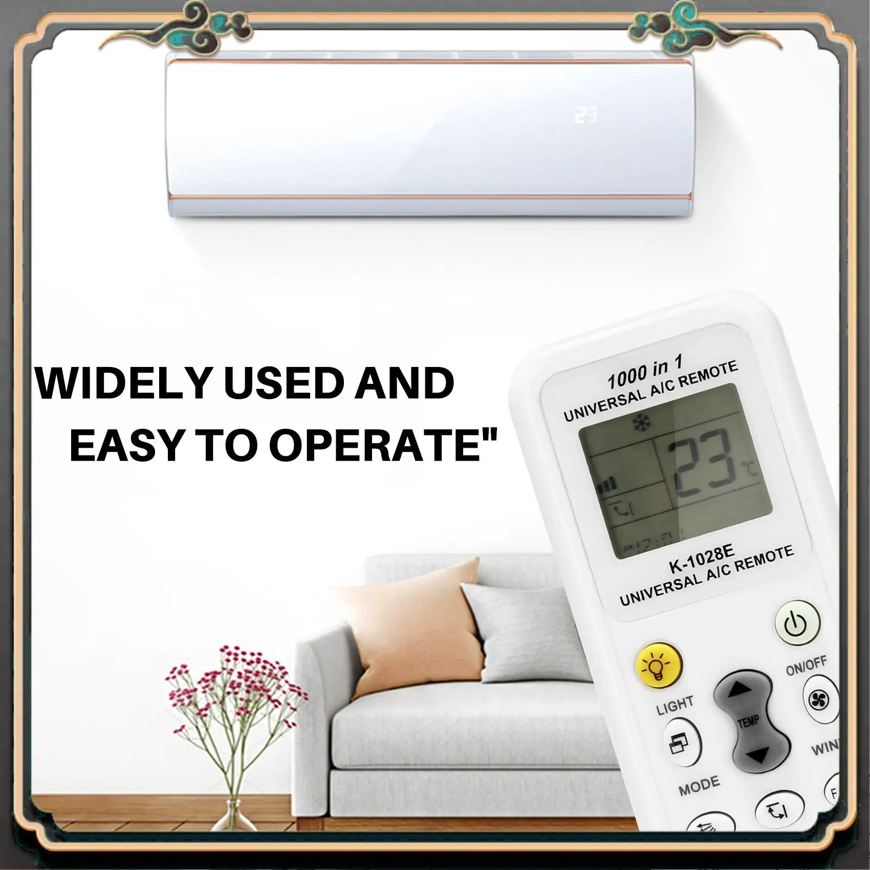 ASMA-универсальный ЖК-дисплей 1000 в 1, низкое энергопотребление K-1028E, пульт дистанционного управления кондиционером