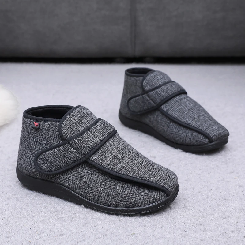 New winter fashion thermal cloth shoes diabetes shoes fat wide high instep feet wear soft and comfortable Large size