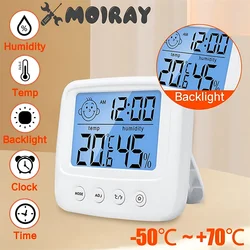 LCD digitale Temperatur Feuchtigkeit messer Hintergrund beleuchtung Home Indoor elektronische Hygrometer Thermometer Wetters tation Baby zimmer