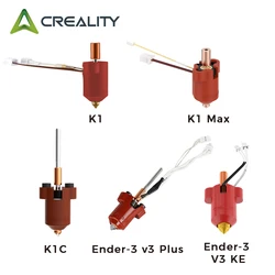 Creality Red Sprinkler Head Kit Integrated Nozzle Ceramic Heating Block Kit Original Ender/K1 Series 3D Printer Accessories