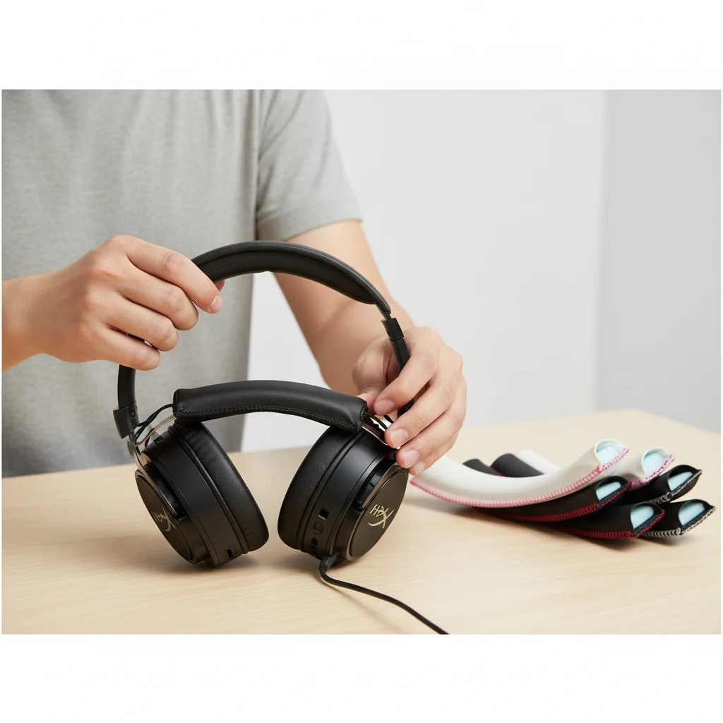 Diadema de repuesto de cuero PU para auriculares HyperX Cloud Silver/Cloud II/Cloud Core/Cloud Alpha/Alpha S/Flight/X