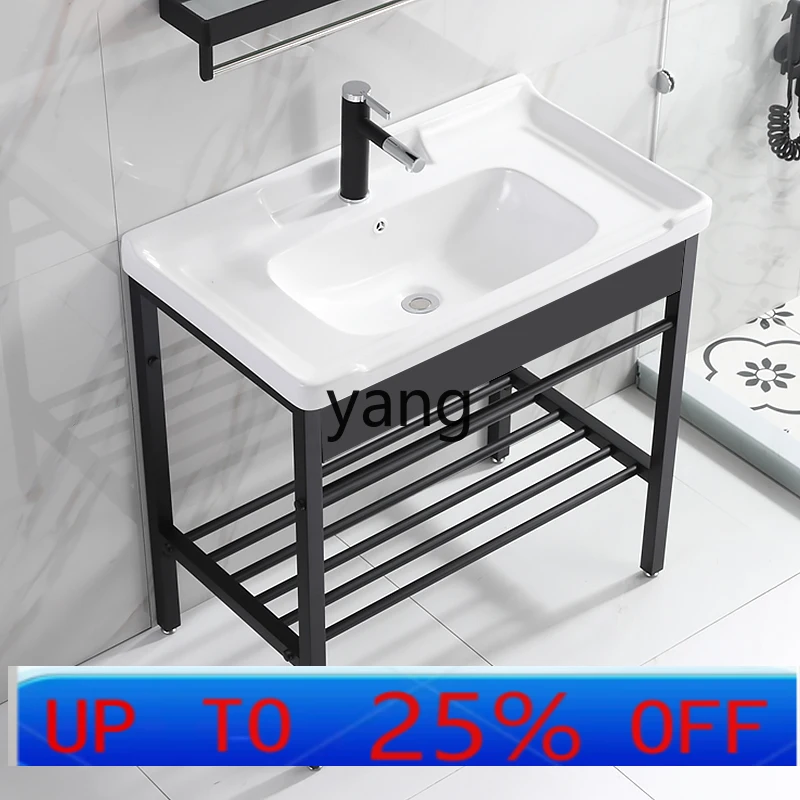 

LTT balcony floor-to-ceiling wash basin integrated ceramic bathroom wash basin