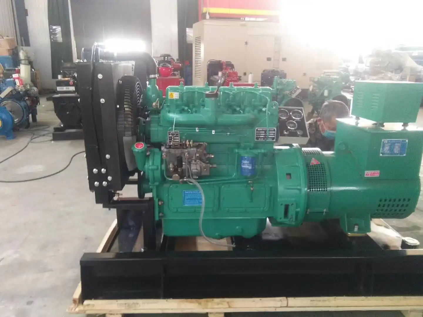 weichai 50kva 40kw diesel generator 50Hz 3 phase with ZH4100ZD diesel engine and brush alternator generators diesel 40kw power