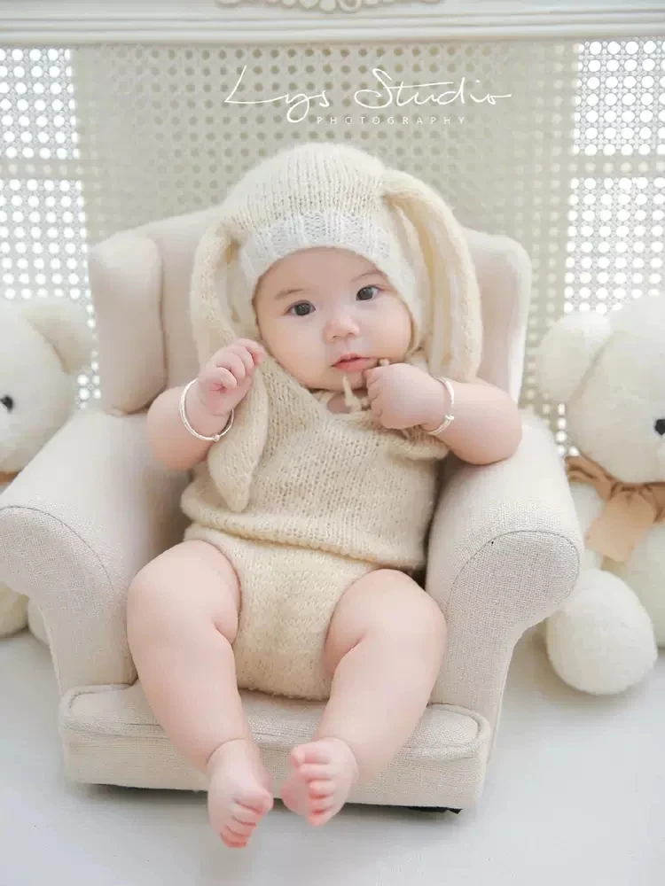 

Newborn Photography Rabbit Clothing Cute Baby Photography Hat Clothing Studio Props disfraces bebe niña 신생아사진