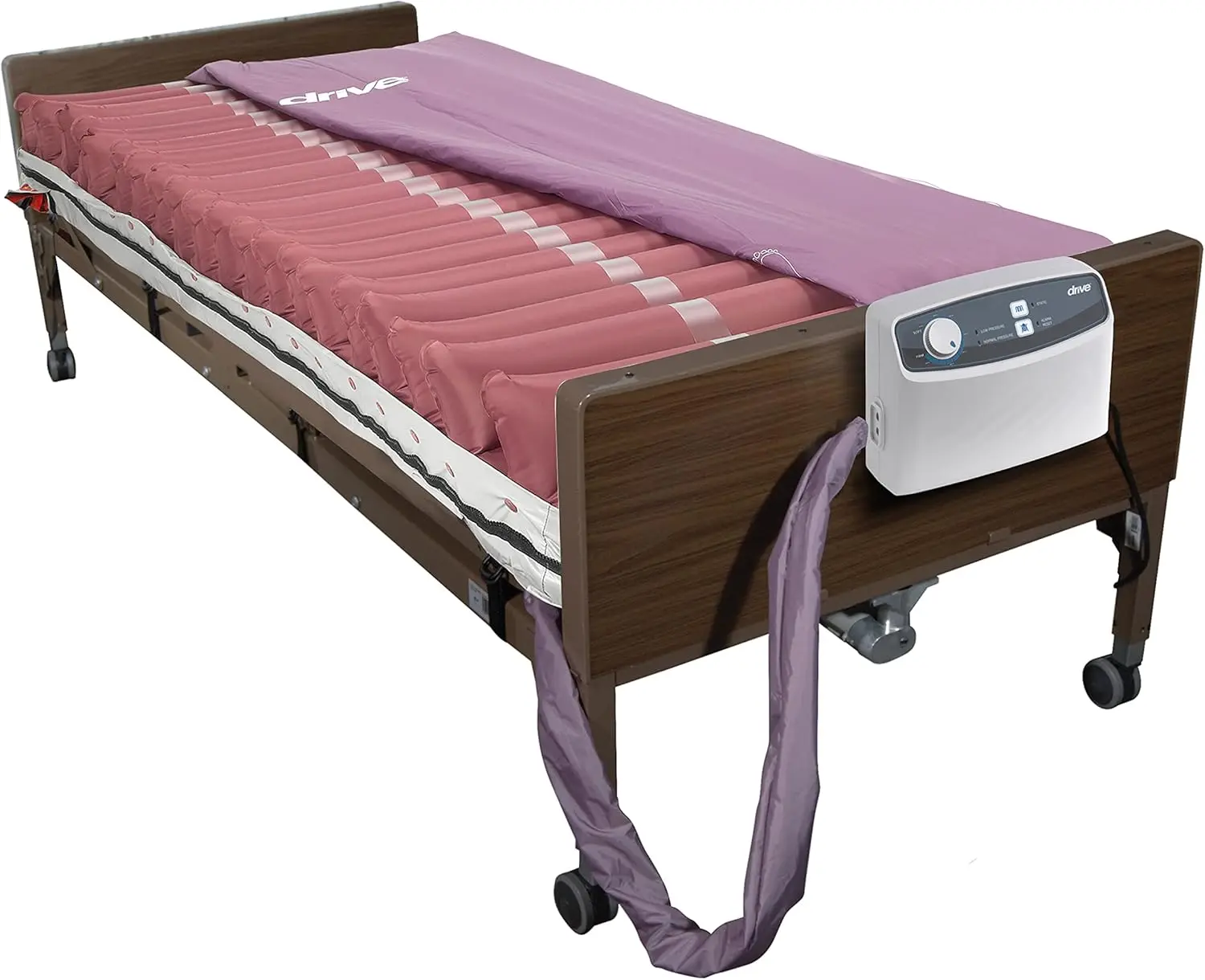 14027 Med-Aire Low Air Loss Mattress Replacement System with Alternating Pressure, Dark Purple