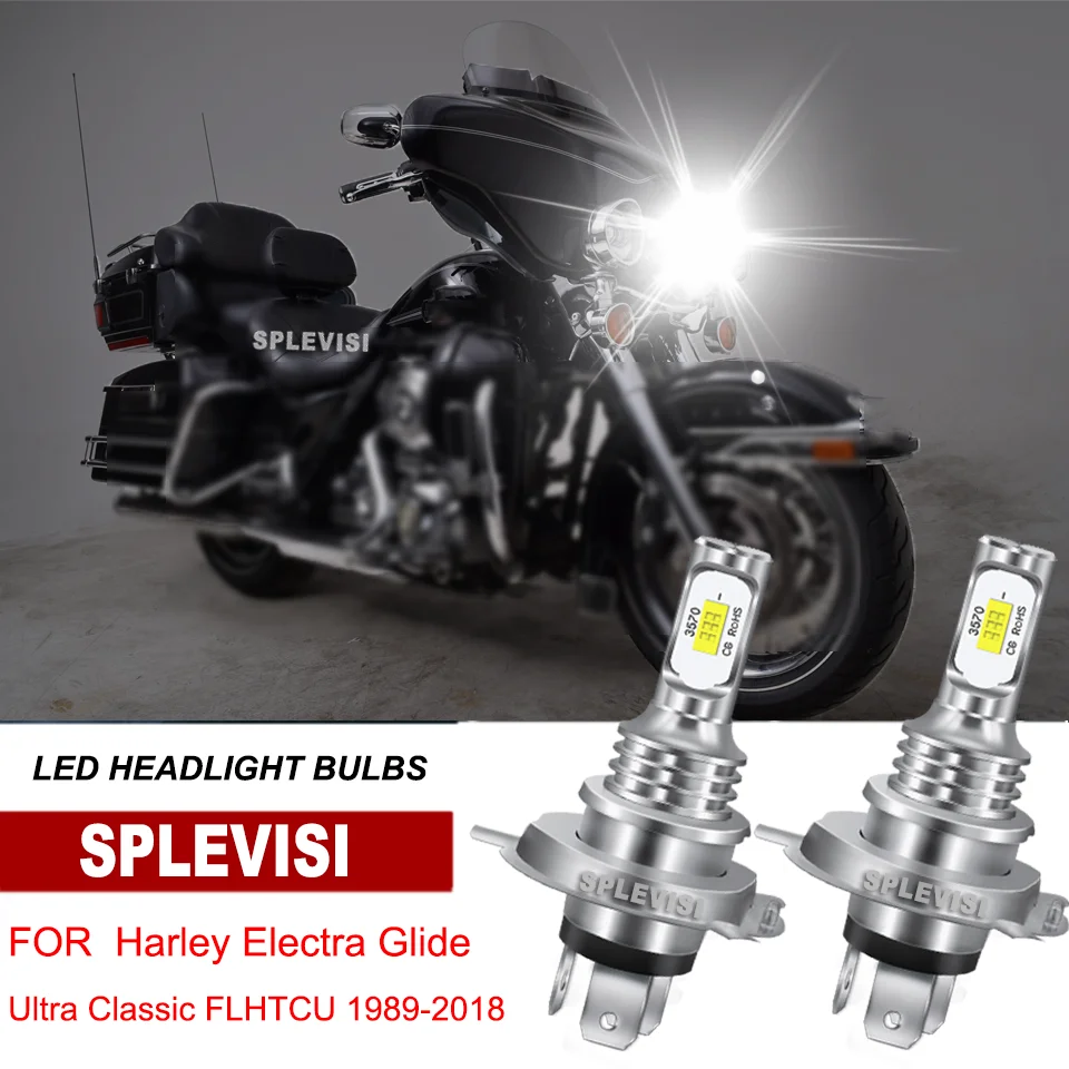 

H4 Headlight For Harley Electra Glide Ultra Classic FLHTCU 1989-2018 Road King FLHR 1994-2013 Dyna Street Bob FXDB 2006-2017