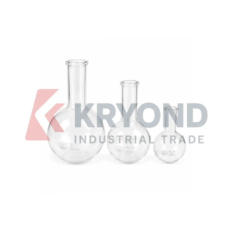 GG17 High Borosilicate Glass Flat Bottom Flask 150mL 250mL 500mL 1000mL Heat Resistant Laboratory Boiling Vessel Research Model
